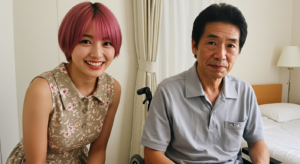 車いすの男性と風俗嬢