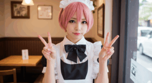 メイド服を着た風俗嬢