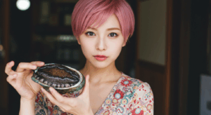 黒ずんだアワビを持つ風俗嬢