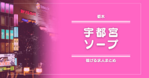 【9選】宇都宮のガッポリ稼げるソープ求人まとめ